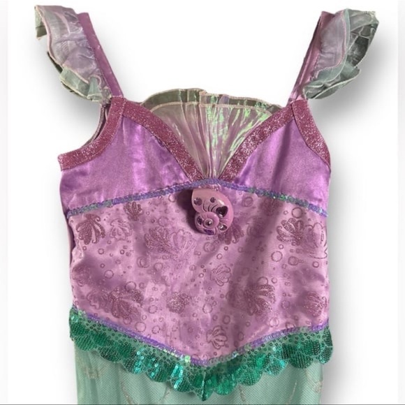 DISNEY Costume ARIEL The Little Mermaid with Sound Functioning Girls Sz. 7 / 8 - Picture 4 of 10